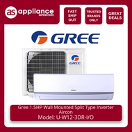 Gree 1.5HP Wall Mounted Split Type Inverter Aircon U-W12-3DR-I/O