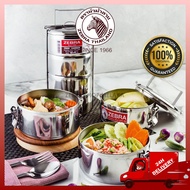 ZEBRASHOP ZEBRA STAINLESS STEEL "CLASSIC" FOOD CARRIER / TIFFIN CARRIER / MANGKUK TINGKAT / FOOD STO