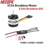 NEEBRC 3536 910KV 1250KV 1450KV Brushless Motor With 50A Brushless ESC UBEC For RC Multicopter Drone