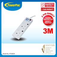PowerPac Extension Socket Extension Cord 2 way 3M with 2-Pin Direct. (PP3882N)