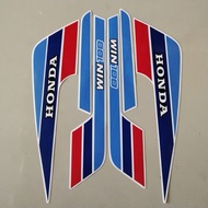 MERAH Striping Sticker Polet list motorbike honda win 100 91 1991 sticker list body standard best qu