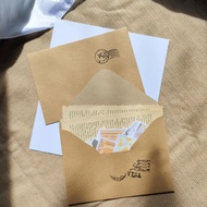 A6 RUSTIC BROWN ENVELOPE | AESTHETIC CHOCOLATE ENVELOPE