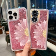 Pink Sunflower vivoY200i Glitter Phone Case Suitable for IQ0013/IQ00Neo10/y300/Y36