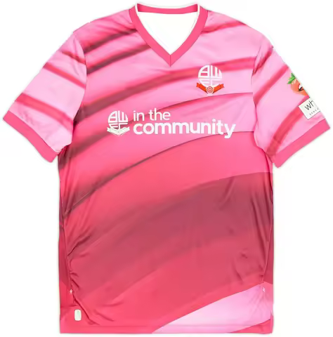 Men's Quick Dry Breathable Short Sleeve Bolton Wanderers Special Edition Football Jersey, Pink Wave 