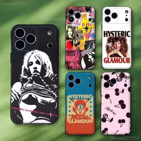 Japanese H-Hysteric Glamour Girl Phone Case For iPhone 15,16,17,13,14,11,12,Pro,Max,Plus,E,Air,Mini 