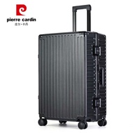 Get gifts/🍅Pierre Cardin（PIERRE CARDIN）Trolley Case Men's and Women's Aluminum Frame Luggage Univers