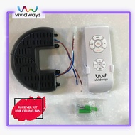 K2 VIVIDWAYS REMOTE CONTROL RECEIVER KIT FOR AC/DC CEILING FAN