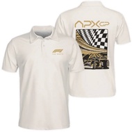 Fashion F1 The Movie Collar Polo Shirt Mercedes AMG F1 Racing Team Polo Tee Unisex Short Sleeve Cott
