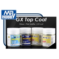Mr Hobby Color GX Top Coat 18ml Super Clear III UV Cut Gloss Flat GX100 GX112 GX113 GX114 Super Smoo
