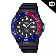 [Watchspree] Casio Analog Black Resin Band Watch MRW230H-1E2 MRW-230H-1E2