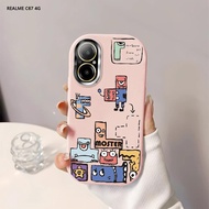 Softcase For Realme C67 C65 C55 C53 C51 C35 C21Y C25Y Game Tetris Back Cover Case Soft Original Liqu