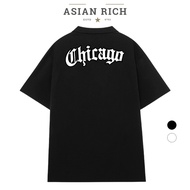 Asian Rich Premium Polo Collar Tee Chicago Old English City