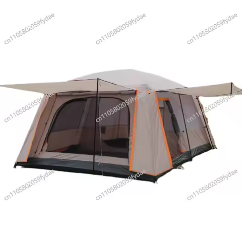 Two rooms and one hall rainstorm camping tent 3-6-12 camping picnic shade all inclusive