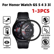 For Honor Watch GS 5 4 3 3i Pro 1-3Pcs Full Cover Curved Black Edge Tempered Glass Film For Honor Wa