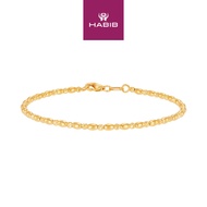 HABIB Oro Italia 916 Yellow Gold Bracelet GW53100325 (22K Gold)
