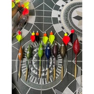 Floating green fishing buoy, floating green fishing buoy