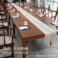 Business Conference Office Long Table Runner Light Luxury Jacquard Table Runner Modern Office Long T