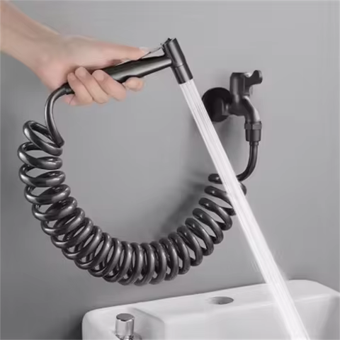 Flexible Retractable Shower Spring Hose Multi Size 1.5M 2M 3M 5M Bathroom Shower Tube for Home Impro