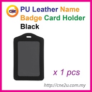 PU Leather Name Badge Card Holder / ID Holder Badge Holder / Identity Badge Card Cover