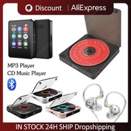 便攜式CD播放器，相容於藍牙，高保真立體聲揚聲器，觸控操作，HIFI Walkman光碟播放器，3.5毫米耳機插孔，USB立體聲音樂播放器