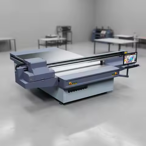 Automatic New 200cm*300cm Large Format Industrial Flatbed Inkjet Photo Printer 15-80 Sqm/h