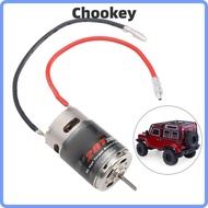 CHOOKMY Brushed RC Motor, High Torsion 390 28T RC Brushed Motor, Durable Low Noise Stainless Steel H