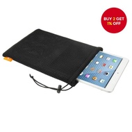 HAWEEL Nylon Mesh Drawstring Pouch Bag with Stay Cord for up to 7.9 inch Screen iPad and Tablet, Siz