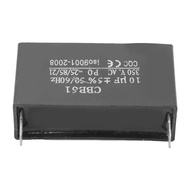 Kapasitor CBB61 10UF untuk Penghidupan Motor Kipas, Kapasitor Kipas Seluruh Rumah, 350VAC, 50/60Hz, 
