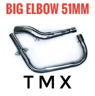 Stainless Big Elbow Only Motorcycle Exhaust Muffler Pipes for TMX 155 / TMX 125 / STX  / Skygo ( Hon