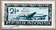 PW380-PERANGKO PRANGKO INDONESIA WINA POS UDARA REPUBLIK RIS MERDEKA M