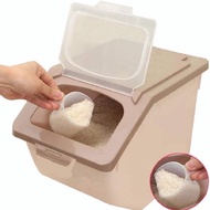 Rice Storage Box With Wheels -10 kg / Bekas Beras / Rice Container
