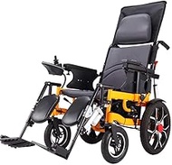 Fashionable Simplicity Electric Wheelchair With Headrest Foldable Lightweight Adjustable Tilt Angle Weight 100 Kg