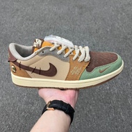 Zion Williamson x Retro Low OG "Voodoo" Low-Top Sneakers Brown Voodoo Doll Zion AJ1 High-Quality Bas