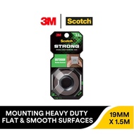 3M Scotch Weather-Resistant Double-Sided Mounting Tape – Holds Up to 3.3kg, 19mm x 1.5m Roll for Hom