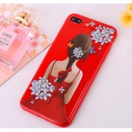 Luxury red girl case for oppo F5 A79 F5 Youth, F1 Plus R9, F3 Plus R9s Plus