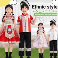 Six One Minority Ethnic Costume Children Hani Ethnic Miao Ethnic Costume Yao Ethnic Ethnic Dance Per