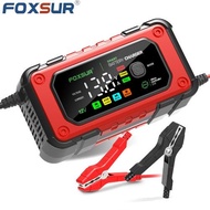 FOXSUR 6V/12V 1.5A/15A/12V6A/7A/10A Car & Motorcycle Battery Charger with Pulse Repair for Lead-Acid