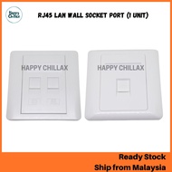 RJ45 Lan Wall Socket 1 Port 2 Ports Faceplate Outlet