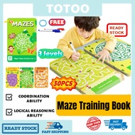 30Pages Maze Book For Kids Maze Training Thinking Puzzle Book Attention Maze Training Book For Kids