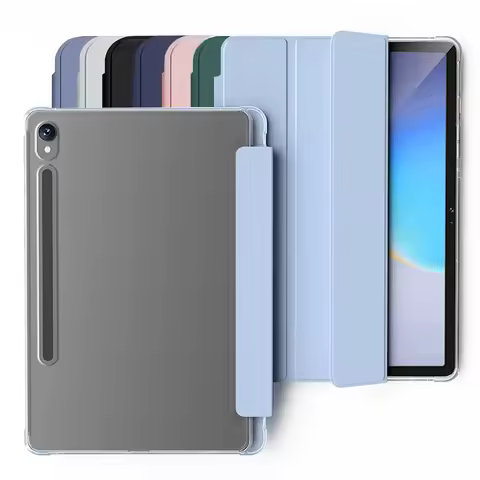 case For Samsung Tab S10 Lite/S10 FE/S10/S9 FE/S9, Tab A9/A11/A9+/A11+, Crystal Clear Case with Penc