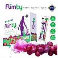 ( 88-68-01 ) Flimty Fiber Drink Grape Flavor - Antioxidant, Slim Detox Diet / Minuman Serat Flimty P