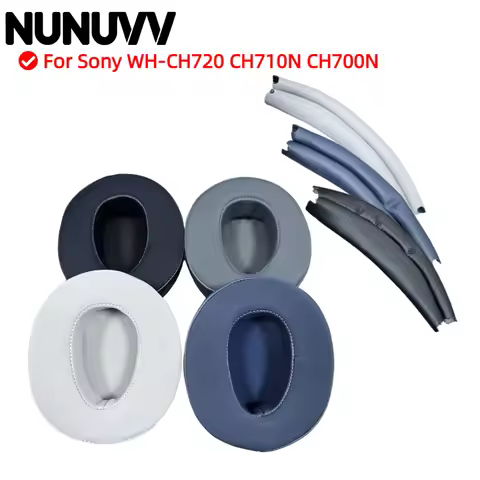 NUNUVV Replacement Earpads Foam Ear Pads For Sony WH-CH720 CH710N CH700N Headphones Earmuff Earphone