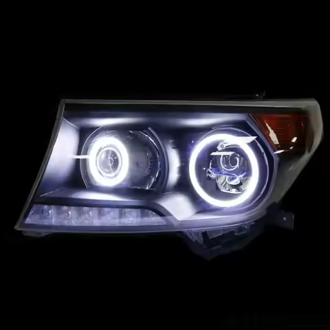 Custom Full LED Headlights with Bi-Xenon Projector Lens DRL Off-Road SUV Fitment