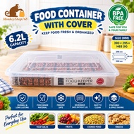 Food Container with Cover 6.2L  /  FOOD CONTAINER BPA FREE 3758 ( 390*295*H65MM )