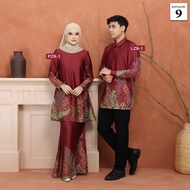 Desa Murni Batik - Baju Sedondon Kurung Batik Alana & Kemeja Batik DM 9.0 (Satin Valentino) - Katalo