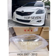 Toyota Vios NCP93 2007-2012 Headlamp cover lens 1set 2pcs