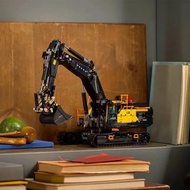 Compatible with Lego Building Blocks Volvo EC500 Hybrid Excavator Technology Series High Difficulty 