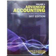 ✸ADVANCED ACCOUNTING vol. 1 2017ed.by Guerrero