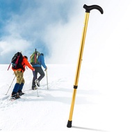 อลูมิเนียมอัลลอยด์ Telescopic Anti-Skid Walking Cane Stick Outdoor Trekking Pole