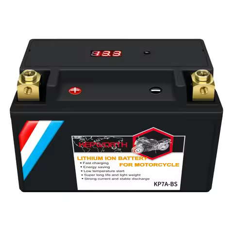EU Stock 7A-BS Motorcycle Starter Battery 12V 4AH 260CCA Lithium LiFePO4 Powersports Battery Built i